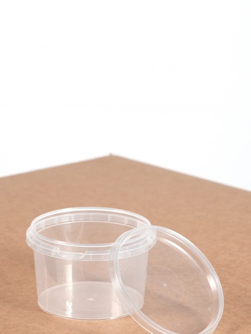 Pot 500ml - Verpakkingswebwinkel.nl - incl. open deksel - transparant