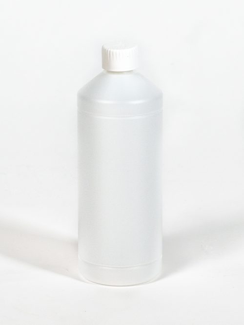 Fles met dop - 1 liter - transparant - Verpakkingswebwinkel.nl