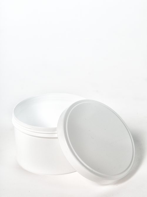 Pot met schroefdeksel - wit - Verpakkingswebwinkel.nl