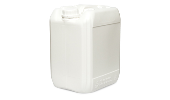 Jerrycan 10 liter wit zijaanzicht verpakkingswebwinkel.nl
