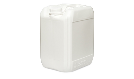 Jerrycan 10 liter wit vooraanzicht verpakkingswebwinkel.nl