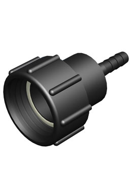 IBC adapter DIN61 - 1/2 inch slangtule - Verpakkingswebwinkel.nl, technisch beeld