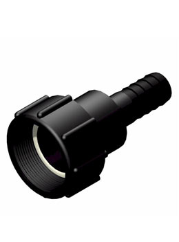 IBC adapter 2'' NPS binnendraad - 1 inch slangtule - Verpakkingswebwinkel.nl