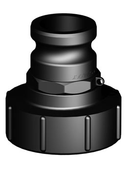 IBC adapter DN80 S100X8 - Camlock 2'' male - Verpakkingswebwinkel.nl