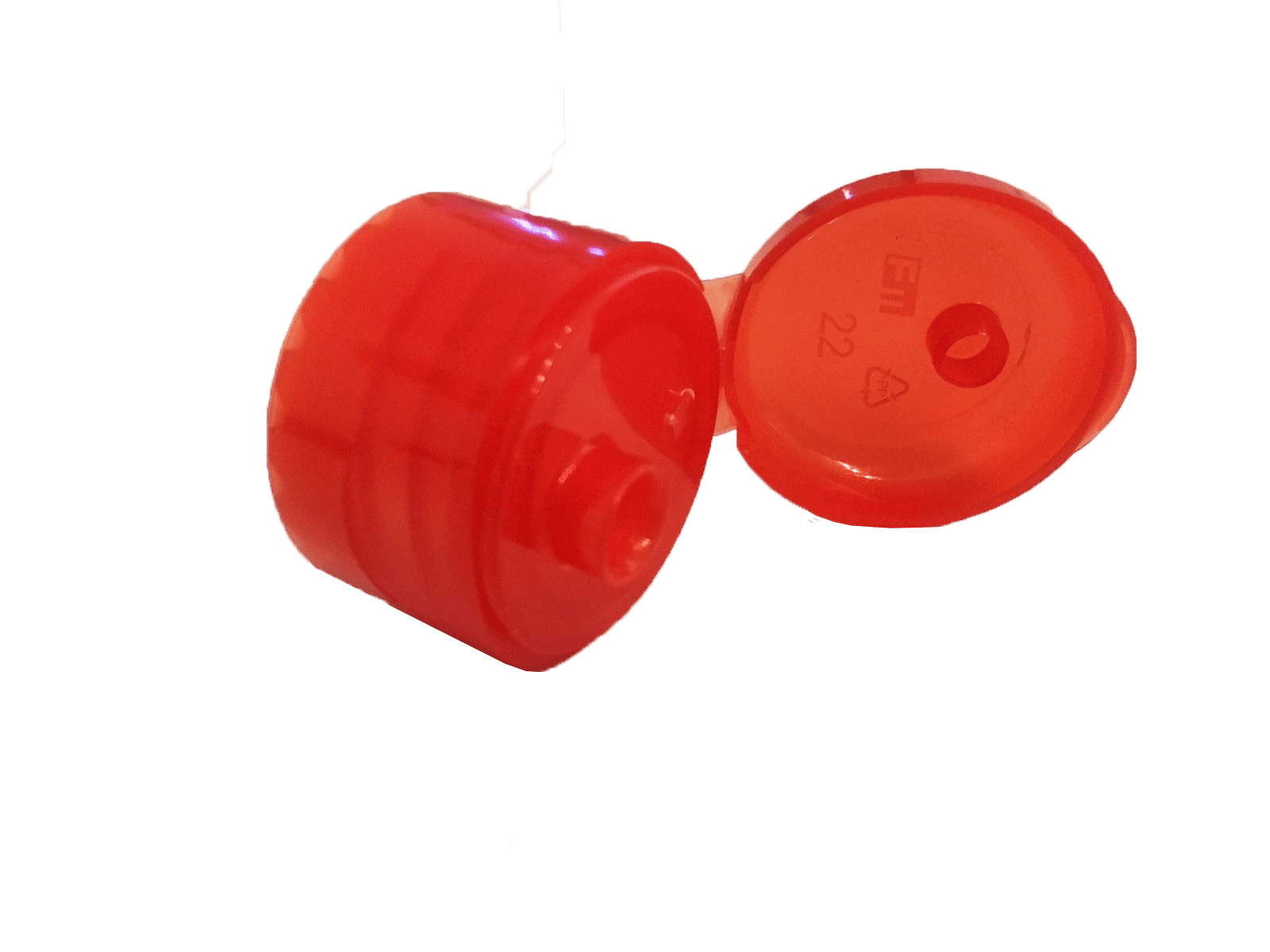 Clipdop voor fles 1 stuks rood open