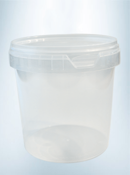 Pot 1000 ml met deksels 1 stuks transparant