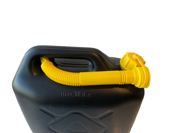 Brandstof jerrycan 10 liter zwarrt